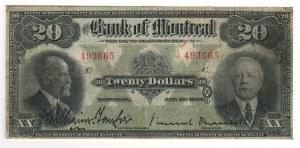 Canada Bank of Montreal 1923 $20 Banknote 505-56-06