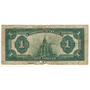 Dominion of Canada 1923 $1 Banknote Bronze Seal DC-25i