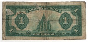 Dominion of Canada 1923 $1 Banknote Black Seal DC-25o