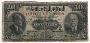 Canada Bank of Montreal 1923 $10 Banknote 505-56-04