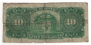 Canada Bank of Montreal 1923 $10 Banknote 505-56-04