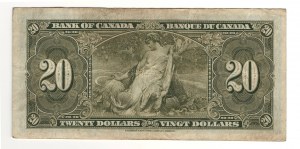 Bank of Canada 1937 $20 Banknote C/E BC-25b