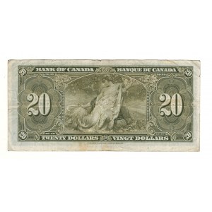 Bank of Canada 1937 $20 Banknote K/E BC-25c
