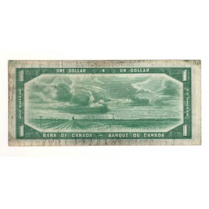Bank of Canada 1954 $1 Devil's Face Banknote O/A BC-29b