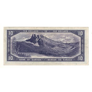 Bank of Canada 1954 $10 Devil's Face Banknote C/D BC-32a