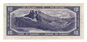 Bank of Canada 1954 $10 Devil's Face Banknote C/D BC-32a