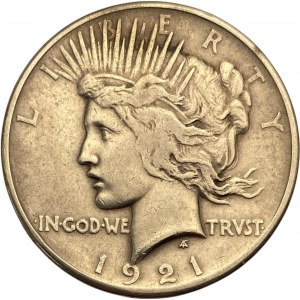 United States 1921 Peace Dollar - Key Date