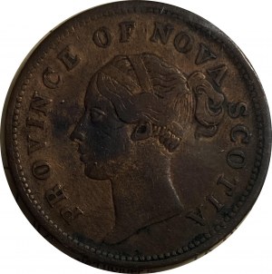 Canada Province of Nova Scotia 1840 Penny Token - Better Type.