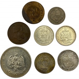 Central America Coin Lot - Brazil, Mexico, Panama, Uruguay Etc.