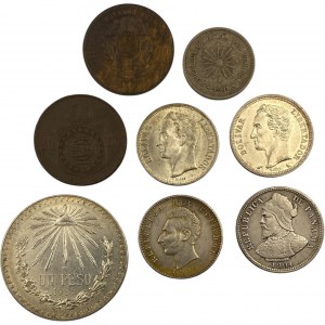 Central America Coin Lot - Brazil, Mexico, Panama, Uruguay Etc.
