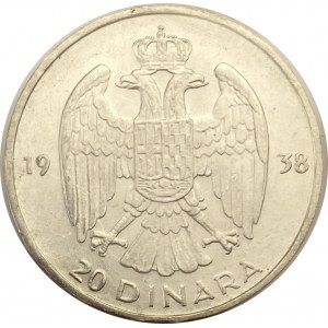 Yugoslavia 1938 20 Dinara