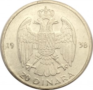 Yugoslavia 1938 20 Dinara