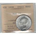 Yugoslavia 1938 20 Dinara