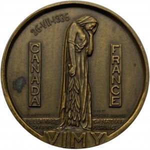 Canada & France 1936 Vimy Ridge Medal