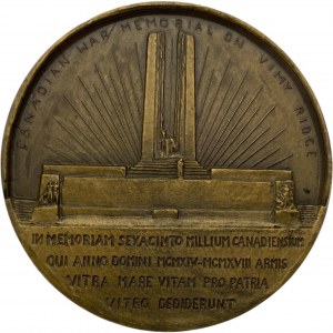 Canada & France 1936 Vimy Ridge Medal