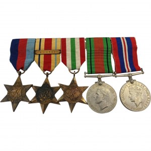 Great Britain 8th Army WW2 5 Medals