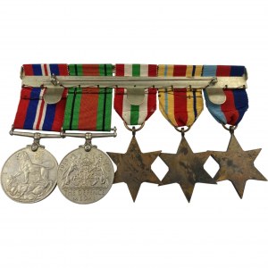 Great Britain 8th Army WW2 5 Medals