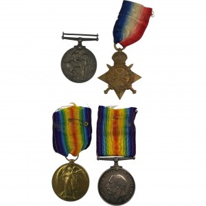 WWI Medals Pair + 2 Singles CAMC, 28th Can Inf, Can FD Art