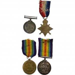 WWI Medals Pair + 2 Singles CAMC, 28th Can Inf, Can FD Art