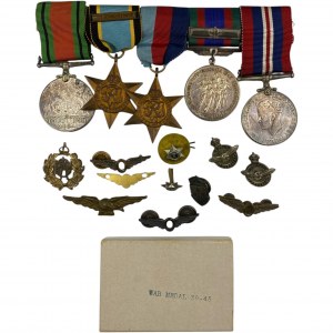 WWII RCAF Air Crew Europe Star Medal Group - 419 Moose Squadron