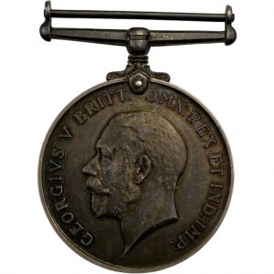 Canada WWI War Medal to Pte J King C.O.R. - 247th Battalion Peterborough