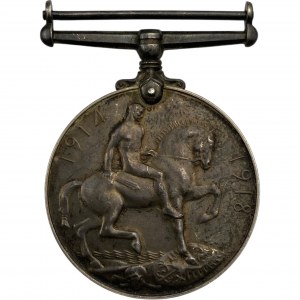 Canada WWI War Medal to Pte J King C.O.R. - 247th Battalion Peterborough