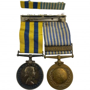Korean War Medal Pair - SG-11468 E. M. FOURNIER