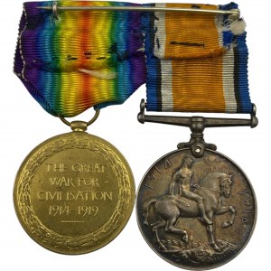 Canada WWI Medal Pair - Royal Canadian Dragoons Toronto