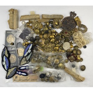 Miscellaneous Military Buttons, Badges, Patches Etc.