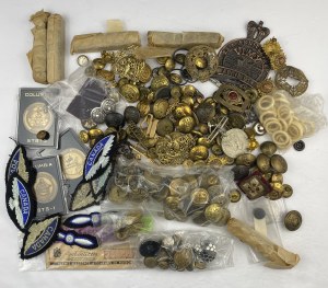 Miscellaneous Military Buttons, Badges, Patches Etc.