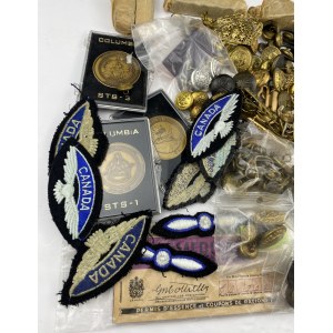 Miscellaneous Military Buttons, Badges, Patches Etc.