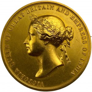 British India Victoria 1871 Bombay Presidency Central Rifle Meeting Medal in Gold UNIQUE