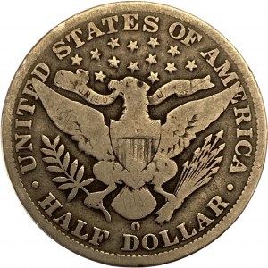 United States 1892-O Barber Half Dollar - Semi-Key Date