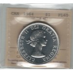 Canada 1964 Silver Dollar Missing Dot