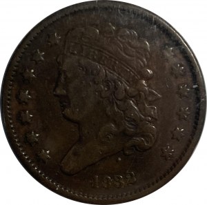 United States 1832 Half Cent