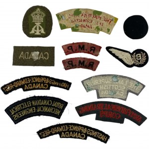 Canada Military Patch Hastings & Prince, Lake Superior Etc. (12 pieces)