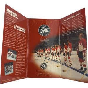Canada 1997 $1 Autographed 25th Anniversary 1972 Canada vs Russia Hockey Series