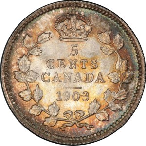 Canada 1903 5 Cent Ex. Athena Collection