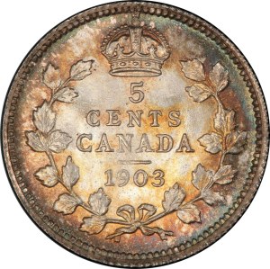 Canada 1903 5 Cent Ex. Athena Collection