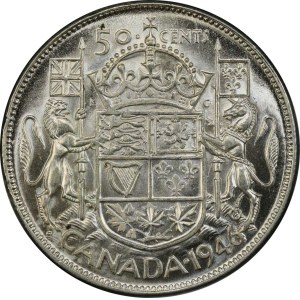 Canada 1946 50 Cent Narrow Date Design in 6