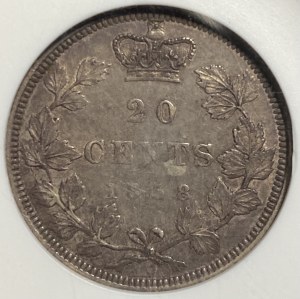 Canada 1858 20 Cent - Coinage Alignment