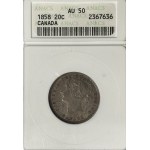 Canada 1858 20 Cent - Coinage Alignment