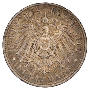 German States Prussia 1902-A 5 Mark