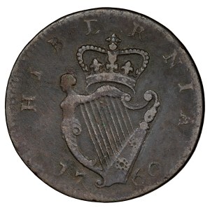 Ireland 1760 1/2 Penny