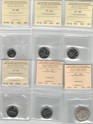 Canada Dime to Dollar ICCS Certified Lot (10 Pieces)