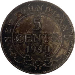 Canada Newfoundland 1940C 5 Cent