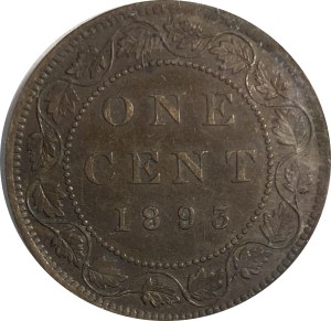 Canada 1893 1 Cent Double 9