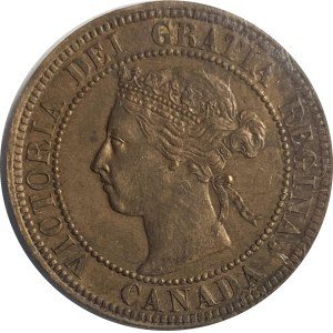 Kanada 1899 1 cent přerazítkovaný posledních 9