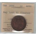 Kanada 1899 1 cent přerazítkovaný posledních 9