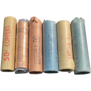Canada 1 Cent & 5 Cent rolls (6 rolls)